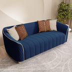 1-Piece Luxury Velvet Sofa Set for Living Room, Elegant Design Couch Set - Image 3