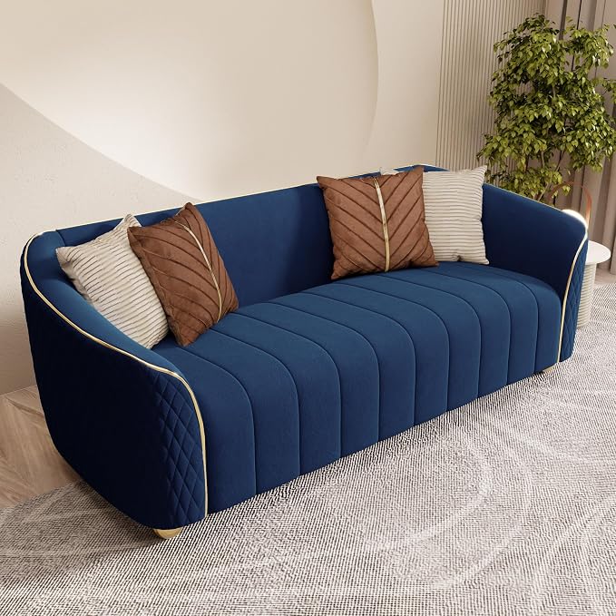 1-Piece Luxury Velvet Sofa Set for Living Room, Elegant Design Couch Set - Image 3