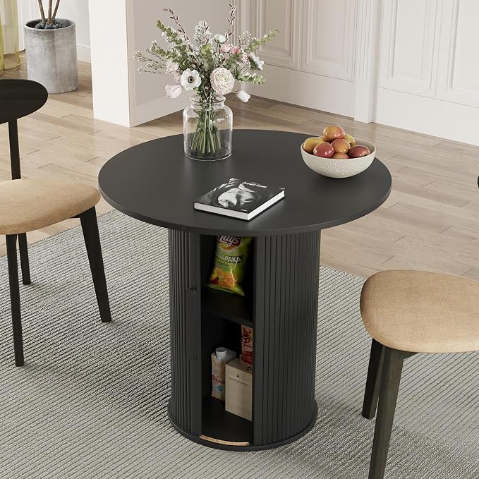 31.5" Round Dining Table for 2-4, Modern Kitchen Table - Image 8