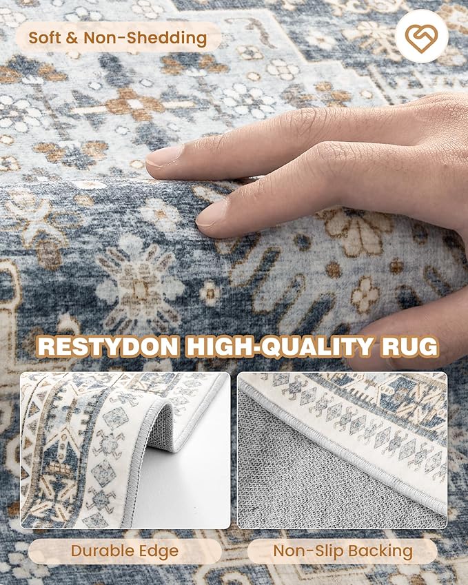 Runner Rug 2x6, Non Slip Washable Rugs - Image 7
