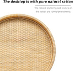 Small Side Table，Rattan Round Drink Tables - Image 8