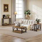 ChooChoo Farmhouse Console Table, Rustic Vintage Narrow Sofa Table - Image 6