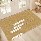 Ultra Thin Indoor Door Mat 24"x36", Non Slip Low-Profile Doormats | Rubber - Image 2