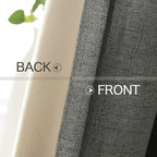 MIULEE 100% Blackout Linen Curtains - Image 6