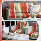 Geyoga 8 Pcs Patio Stretch Sofa Cushion Covers Outdoor Cushion Covers - Image 3
