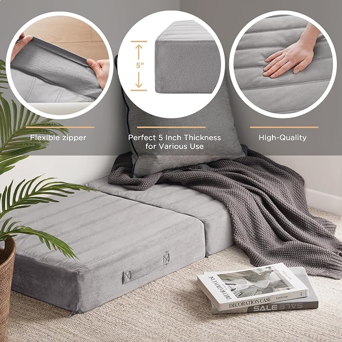 Codi Floor Cushions for Adults, Large Meditation Pillows - Image 3