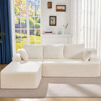 Hobestluk Modular Sectional Sofa Couches L-Shape Couch 3 Seat Modular Sofa by YourHomeDeservesMore