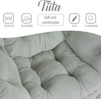 Tiita Lazy Chair with Ottoman, Comfy Leisure Sofa Armchair with Ottoman - Image 4