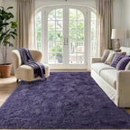 4x6 Taro Purple Fluffy Soft Area Rug Non-Slip - Image 2