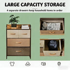 23" Chic Large Capacity Storage Cabinet, Sideboard Cabinets - Image 4