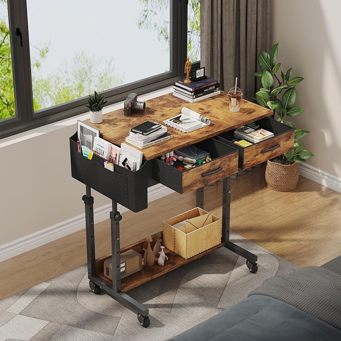 Small Portable Standing Rolling Desk - Image 2