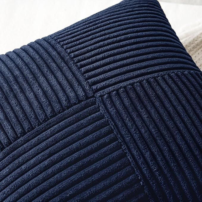 MIULEE Navy Blue Decorative Throw Pillow Covers - Image 2