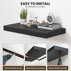 Dreamland 32" Floating Shelves for Wall, Wall-Mounted Shelves for Bedroom - Image 5