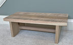 Classic Amish Reclaimed Wood Step Sitting Stool Footstool Deck Patio Door - Image 3