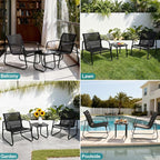 DUMOS 3 Piece Patio Furniture Set，Outdoor Patio Furniture Set - Image 7