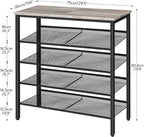 HOOBRO Shoe Rack for Entryway, 5-Tier Shoe Organizer - Image 3