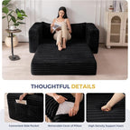 MAXYOYO Convertible Sofa Bed, 2 in 1 Folding Couch Bed - Image 6