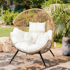 Vongrasig Outdoor Wicker Egg Chair PE Rattan Chair - Image 2