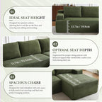 96" Sectional Couches for Living Room Cloud Couch Sofa - Image 6