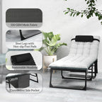 Outsunny Chaise Lounge Chair Outdoor Set of 2, 5-Position Adjustable Outdoor - Image 7