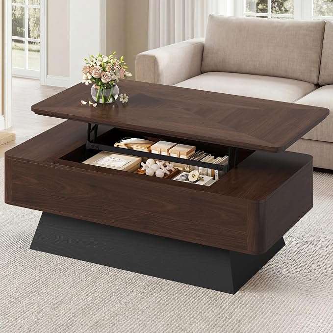 47.2" Mid-Century Modern Lift Top Coffee Table by Unknown
