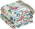LUTBM Boho Throw Blanket for Bed Cotton Summer Blankets for Bedroom Living Room by LUTBMFindYourFreeSpiritatHome
