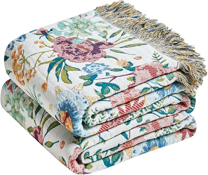 LUTBM Boho Throw Blanket for Couch Sofa Chair Cotton Summer Blankets for by LUTBMFindYourFreeSpiritatHome