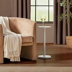 mDesign Glass Top Side/End Drink Table - Image 2