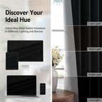 100% Blackout Linen Textured Curtains 90 Inch Long, Light Blocking, Thermal - Image 6