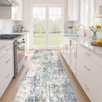 LOONGRUG Runner Rug 3x8 Washable Non-Slip Kitchen Neutral Modern Rug | Abstract by LOONGRUG