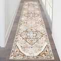 HEBE Hallway Runner Rug 2'x8', Washable Non Slip Kitchen Rug Runner | Soft Boho by HEBE