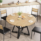 Jocoevol Round Dining Table, Kitchen Dining Room Circle Dinner Pedestal Table - Image 4