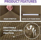 ZNSAYOTX Super Stretch Couch Cover Love Seat Sofa Covers - Image 4