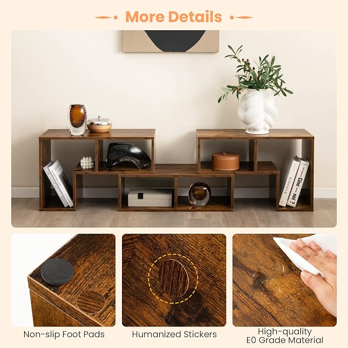Tangkula 3 Pieces Console TV Stand, Free-Combination Entertainment Center - Image 8