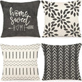 YCOLL Pillow Covers 20x20 Set of 4, Modern Sofa Throw Pillow Cover, Decorative by PillowCoversExpert