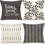 YCOLL Pillow Covers 20x20 Set of 4, Modern Sofa Throw Pillow Cover, Decorative by PillowCoversExpert
