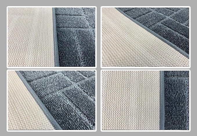 27 Ft Charcoal Extra Long Hallway Runner Rug, Non Slip Washable | Indoor Soft - Image 6