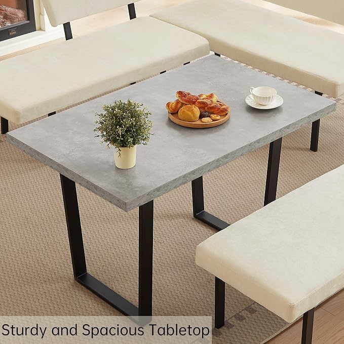 HIPIHOM 3-Piece Corner Dining Table Set - Image 6