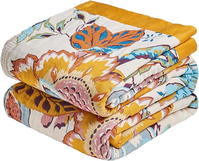 LUTBM Boho Throw Blanket for Bed Cotton Blankets Twin Size for Bedroom Living by LUTBMFindYourFreeSpiritatHome