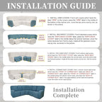 100% Waterproof Sectional Recliner Couch Covers - Image 7