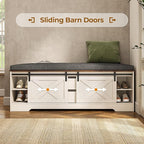 UPOSOJA 60“ Farmhouse Storage Bench - Image 5