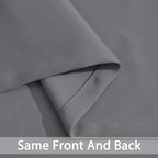 Yakamok Grey Room Darkening Curtains 62x96 inch Gray Grommet-Living Room | 2 - Image 5