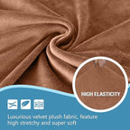 HDCAXKJ Corner Sectional Couch Covers Velvet Stretch L Shape Sofa Cover Soft - Image 3