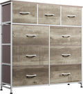 WLIVE 9-Drawer Dresser, Fabric Storage Tower by WLIVE