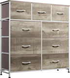 WLIVE 9-Drawer Dresser, Fabric Storage Tower by WLIVE