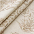Set of 2 Decorative Floral Pillow Covers 22x22 Inch Tan Beige | Neutral - Image 2