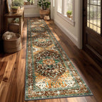 Yamaziot Washable Runner Rug, 2x10 Non-Slip Boho Hallway Kitchen Rug | Stain by Yamaziot