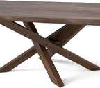 Furniture of America Nazaen II 71" Mid-Century Modern Solid Wood Live Edge - Image 6