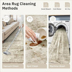 Soalmost Abstract 3x5 Rugs, Small Kitchen Entryway Area Rug Beige/Gray | - Image 9