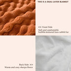 50x60 Inches Ultra-Soft Fuzzy Faux Fur Plush Throw Blanket - Image 3